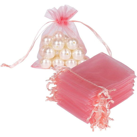 3.5 x 4.75 Inches, Whit Rose Wedding Party Favor Present Bags Jewelry Pouches with Drawstring. Multi Size and Style Fair Deal America 108PCS Organza Drawstring Gift Bags 